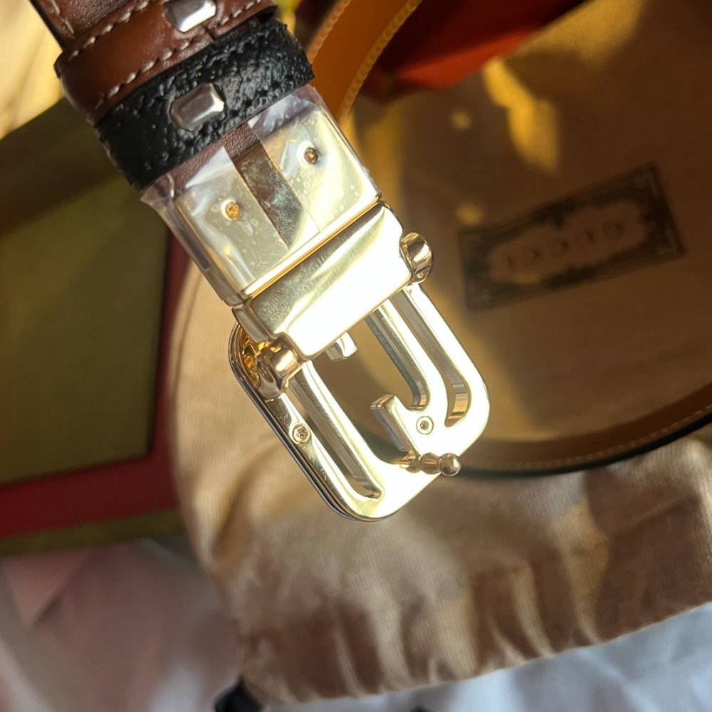 Belt with squared Interlocking G buckle - Picture 15 of 16